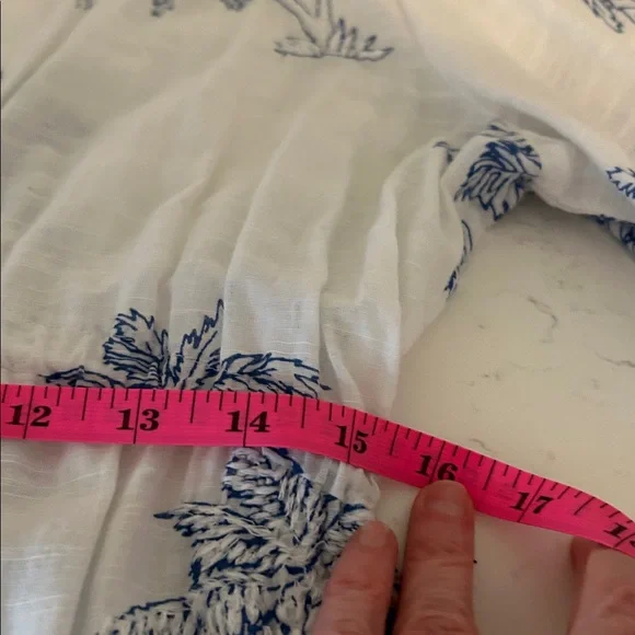 Tommy Bahama Blue Island Palm Tree Cover-Up – Size Large – Tropical Resort Style - Picture 8 of 9